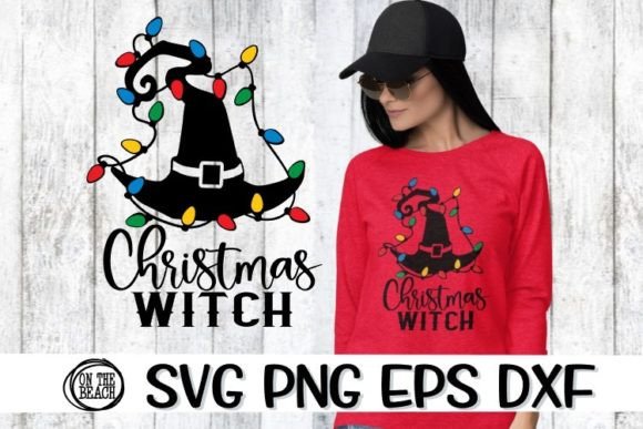 Christmas Witch SVG for T-Shirt Designs