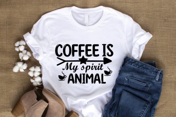 Coffee is My Spirit Animal-SVG Design Graphics