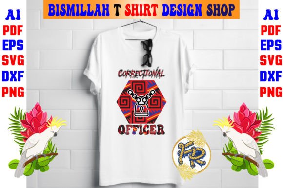 Correctional Officer SVG T Shirt Design Graphics