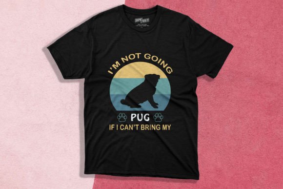 Dog Pug T-shirt Design: Graphics for Local Business Branding