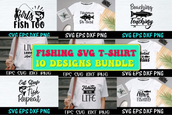 Fishing SVG Sublimation Bundle 5
