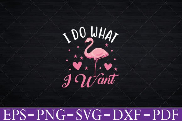 Flamingo I Do What I Want T-Shirt Funny Graphics