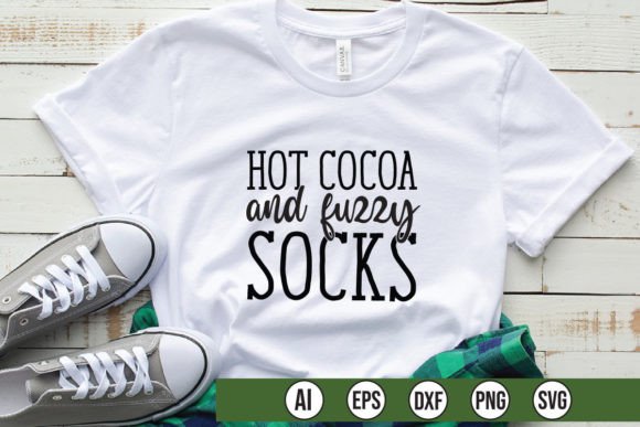 Hot Cocoa Fuzzy Socks Graphics