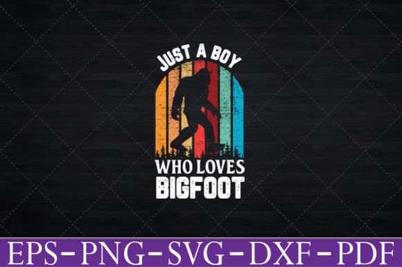 Just a Boy Who Loves Bigfoot T-Shirt