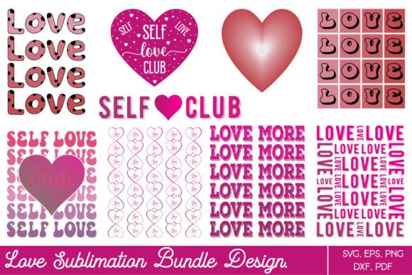 Love Svg Sublimation Bundle Design