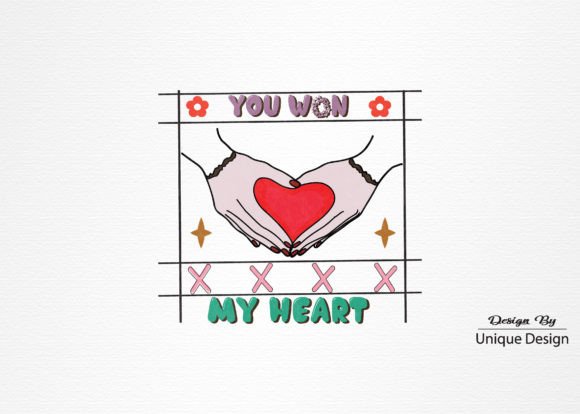 Retro Valentines Day Sublimation Quote Graphics