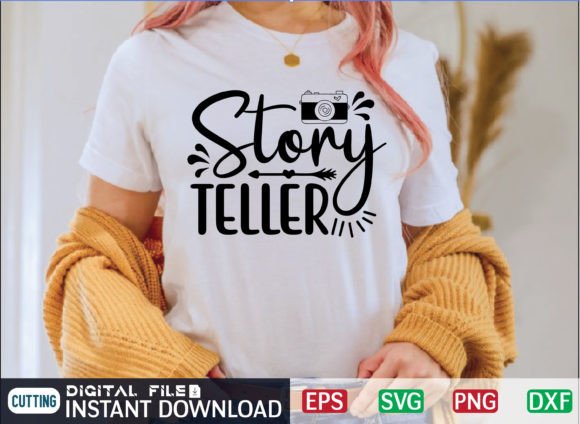 Story Teller Svg Design Graphics